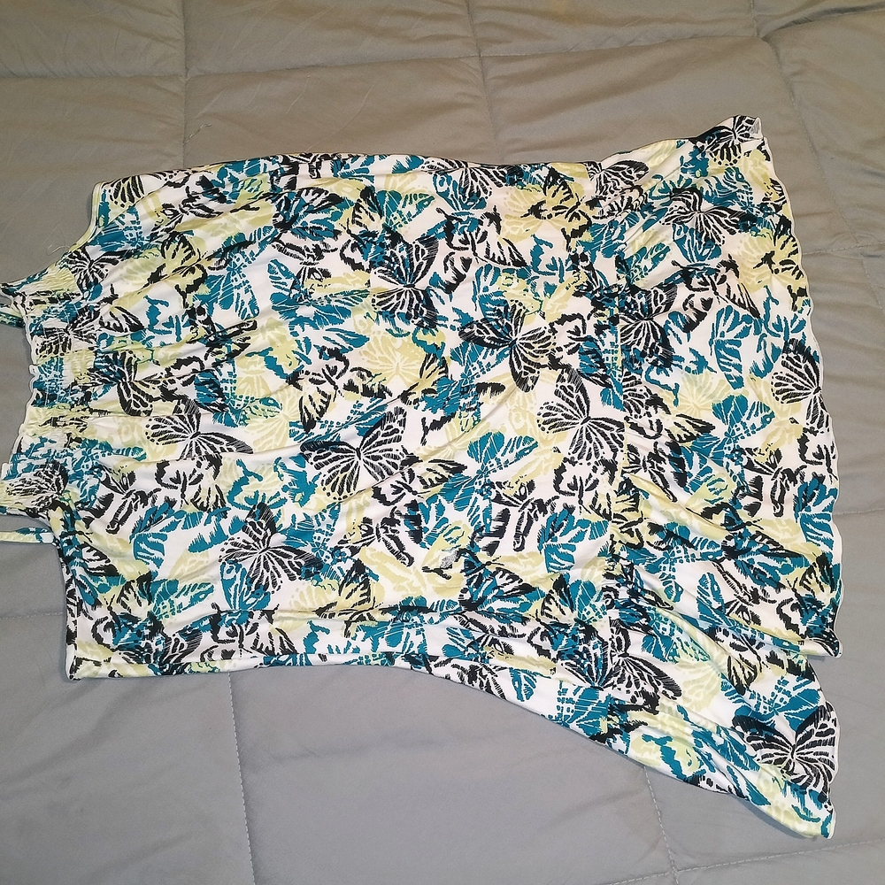 Butterfly Print Mini Dress - Picture 2 of 4
